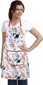 img 2 attached to 🐱 Home-X Cat Print Apron: Purrfect Companion for Mess-Free Cooking