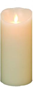 img 2 attached to 🕯️ Luminara Flameless Candle Review: Vanilla Scented Moving Flame Candle with Timer, 6" Ivory