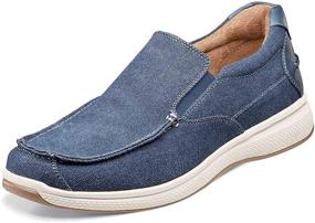 img 1 attached to Безупречный комфорт: мужская обувь Florsheim Great Lakes Canvas с мокасинами на носу - идеально подходит для лоферов и слипонов