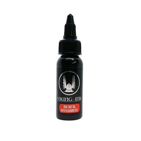 img 4 attached to 💪 Bold and Dynamic: VIKING INK Tattoo Ink in BLACK DYNAMITE Color (1oz x 1 unit)