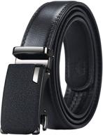 👖 maikun ratchet leather belt with automatic buckle logo