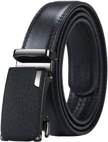 img 4 attached to 👖 Maikun Ratchet Leather Belt with Automatic Buckle