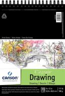 📝 canson artist series 1557 c a grain drawing paper review: fine and medium textures, top wire bound, 111 pound, 9x12 inch, 20 sheets logo