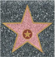 🌟 beistle star peel 'n place awards night hollywood decorations for movie theme party - personalized removable vinyl wall cling carpet, red/gold/black, 12" x 15 logo