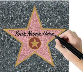img 2 attached to 🌟 Beistle Star Peel 'N Place Awards Night Hollywood Decorations for Movie Theme Party - Personalized Removable Vinyl Wall Cling Carpet, Red/Gold/Black, 12" x 15