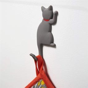 img 1 attached to 🐱 Stylish Set of 3 Cat Hooks: The Perfect Addition to Your Home Decor