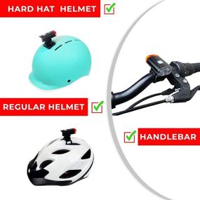 img 1 attached to 🚴 Greerride Mountain Bike Helmet Light: Rechargeable Bicycle Safety Lights for Night Riding - Flashing and Steady Modes - Ideal for MTB, Skateboarding, and Cycling Helmet