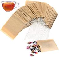 🍵 angooni 300pcs disposable tea filter bags: 100% natural & safe, drawstring, 1-cup capacity logo