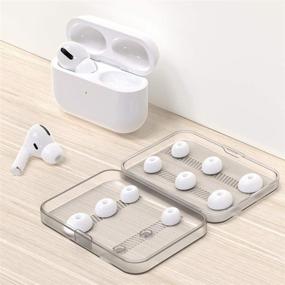 img 2 attached to 🎧 Enhance Your AirPods Pro Experience with Premium 12-Piece Replacement Ear Tips - Silicone Ear Buds Tips Complete with Portable Storage Box and Perfect Fit in The Charging Case (S/M/L, White)