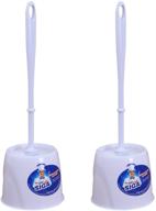 🚽 efficient cleaning: mr.siga toilet bowl brush and caddy set - pack of 2, dia 12cm x 38cm height logo