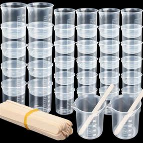 img 4 attached to 🥤 Complete Set of 36 Resin Mixing Cups: 12x 100ML, 24x 50ML - LEOBRO