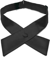 👔 tiemart rk00op 1058: sleek black crossover tie for a sophisticated look logo