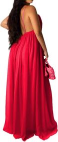 img 3 attached to 👗 Stunning HannahZone Sleeveless Chiffon Backless Dresses for Women