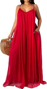 img 4 attached to 👗 Stunning HannahZone Sleeveless Chiffon Backless Dresses for Women