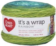 🌈 rainbow seaglass yarn by red heart-wrap logo