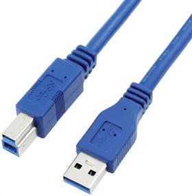 img 3 attached to Bluwee USB 3.0 Cable - Type A-Male to Type B-Male - 10ft (3m) - Round Blue for Enhanced SEO