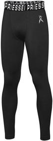 img 4 attached to Compression Leggings Football Basketball Baselayer