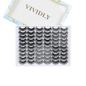 img 3 attached to 👁️ VIVIDLY 6D False Eyelashes Wholesale - 30 Pairs, 6 Styles: Thick Wispy Eye Lashes- Soft and Bushy- Wholesale Pack