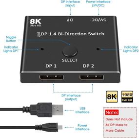 img 2 attached to Пассивный переключатель-конвертер для DisplayPort Bиднаправленный "Knaive