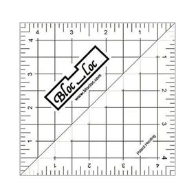 img 1 attached to 📐 Bloc Loc HST- 4.5x4.5 Inches Half Square Acrylic Triangle Ruler