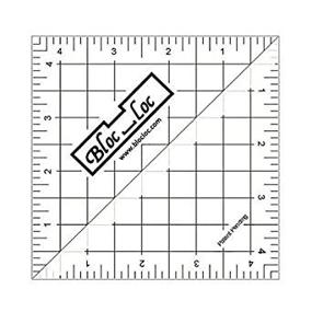 img 3 attached to 📐 Bloc Loc HST- 4.5x4.5 Inches Half Square Acrylic Triangle Ruler