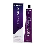 pravana chromasilk creme hair color: шелковая краска для волос с кератином и шелком, светло-красно/фиолетово-коричневый 5.62 логотип