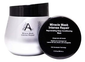 img 1 attached to 💆 Inova Professional Intense Repair Miracle Mask: Deep Conditioning for Hair - 17.6 Fluid Ounce