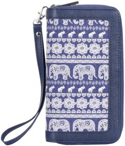 img 4 attached to 👜 Pamidadress Women's Handbags & Wallets - Printed Double Around Colored Wallets