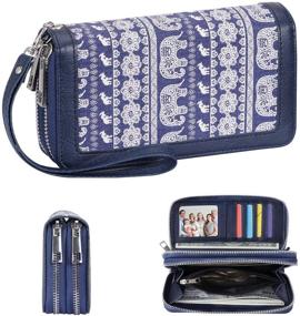 img 2 attached to 👜 Pamidadress Women's Handbags & Wallets - Printed Double Around Colored Wallets