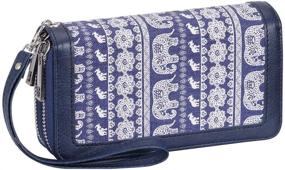 img 3 attached to 👜 Pamidadress Women's Handbags & Wallets - Printed Double Around Colored Wallets