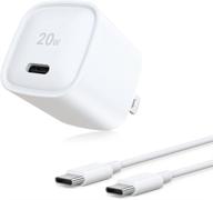 ⚡ 20w быстрая зарядка usb c для google pixel 5 5xl 4 4a 4xl 3 3a 3xl 2, зарядное устройство типа c knofarm для ipad pro 12.9 дюйма 3/4/5 поколения, ipad pro 11 дюймов 1/2/3, новый ipad air - включен мини размер. логотип