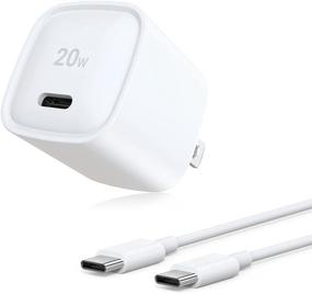 img 4 attached to ⚡ 20W Быстрая Зарядка USB C для Google Pixel 5 5XL 4 4A 4XL 3 3A 3XL 2, Зарядное Устройство Типа C Knofarm для iPad Pro 12.9 Дюйма 3/4/5 Поколения, iPad Pro 11 Дюймов 1/2/3, Новый iPad Air - Включен Мини Размер.