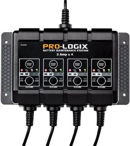 img 4 attached to 🔋 Clore Automotive PL4020 Pro-Logix 4-банковый 8-амперный полностью автоматический интеллектуальный зарядное устройство 12 В зарядное устройство для аккумулятора с поддержанием заряда и десульфататором с температурной компенсацией - черный