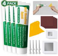 🔧 tanzfrosch 4 pack wall mending agent: ultimate wall repair kit with repair cream, scraper, patch, sandpapers - safe & effective hole filler putty for easy wall fixing logo