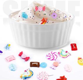 img 3 attached to 🌈 Colorful 50Pcs Mixed Slime Charms with Hair Bobby Pins: Kawaii Candy Sweets Lollipop Assorted Flatback Resin Embellishments for DIY Crafts, Scrapbooking & Hair Clip Decorations