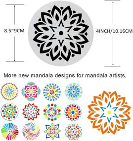 img 2 attached to 🎨 Enhance Your DIY Rock Painting with 42 Pack Mandala Dot Painting Templates: Explore Creative Art Projects (4 inch Round Stencils)