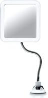 🔍 fancii mira plus: 10x flexible magnifying mirror with led light for travel, cordless & portable logo