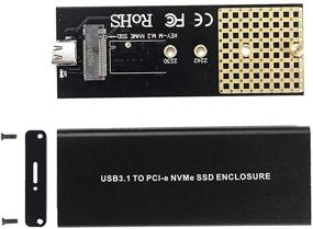 img 1 attached to Внешний корпус NVMe высокой скорости: PCIe M.2 2280 SSD с портом USB 3.1 Type-C, передача данных 10 Гбит/с 2-го поколения и кабель USB C