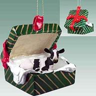 подарочная коробка holstein cow christmas ornament логотип