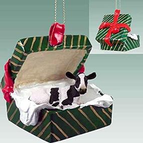 img 2 attached to Подарочная коробка Holstein Cow Christmas Ornament