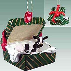 img 1 attached to Подарочная коробка Holstein Cow Christmas Ornament