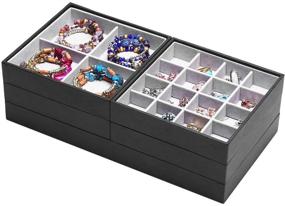 img 2 attached to Stackable Organizer Accessories Cosmetics Showcase Storage & Organization for Jewelry Boxes & Organizers