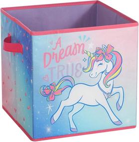 img 2 attached to 📦 Nickelodeon JoJo Siwa Collapsible LED Light Up Toy Storage Cubes, Pack of 2, 11.5 inches