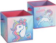 📦 nickelodeon jojo siwa collapsible led light up toy storage cubes, pack of 2, 11.5 inches logo