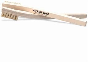 img 1 attached to 🧽 USA-Made Leather Cleaning Brush Set by Otter Wax