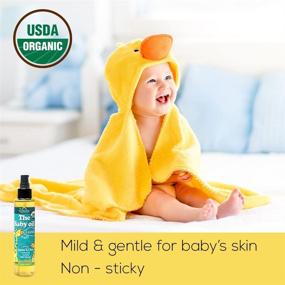 img 1 attached to 👶 US Organic Baby Oil with Calendula, Jojoba, and Olive Oil - Vitamin E Enriched, USDA Certified Organic, Gentle & Fragrance-Free, 5 fl. Oz