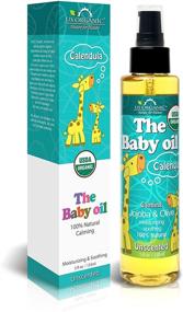 img 4 attached to 👶 US Organic Baby Oil with Calendula, Jojoba, and Olive Oil - Vitamin E Enriched, USDA Certified Organic, Gentle & Fragrance-Free, 5 fl. Oz