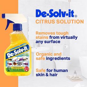 img 3 attached to 🍊 De-Solv-It Citrus Solution - Powerful Odor & Stain Remover, 12.6-Ounce (6-Pack) for Cloth, Wood, Glass & More