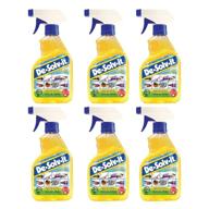 🍊 de-solv-it citrus solution - powerful odor & stain remover, 12.6-ounce (6-pack) for cloth, wood, glass & more logo