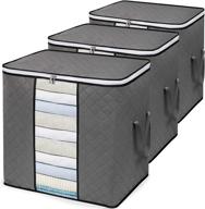 🗄️ aedla&amp;aller closet organizers and storage bag: maximize space with 110l capacity for blankets, comforters, bedding, and clothes storage logo